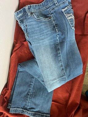 Maurices Medium Blue Bootcut Jeans with Fading